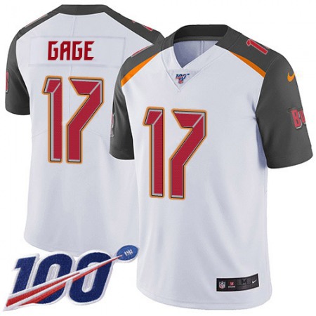 Nike Buccaneers #17 Russell Gage White Youth Stitched NFL 100th Season Vapor Untouchable Limited Jersey