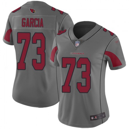 Nike Cardinals #73 Max Garcia Silver Women's Stitched NFL Limited Inverted Legend Jersey