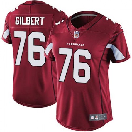 Nike Cardinals #76 Marcus Gilbert Red Team Color Women's Stitched NFL Vapor Untouchable Limited Jersey
