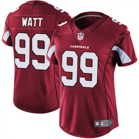 Nike Cardinals #99 J.J. Watt Red Team Color Women's Stitched NFL Vapor Untouchable Limited Jersey