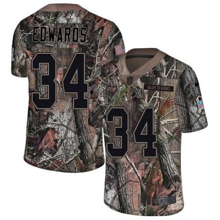 Nike Buccaneers #34 Mike Edwards Camo Youth Stitched NFL Limited Rush Realtree Jersey