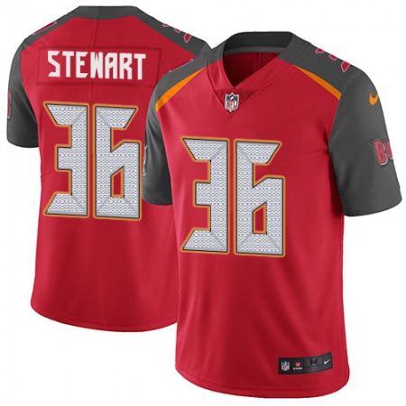 Nike Buccaneers #36 M.J. Stewart Red Team Color Youth Stitched NFL Vapor Untouchable Limited Jersey