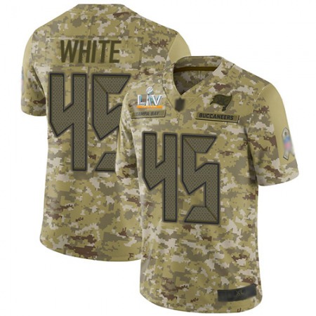 Nike Buccaneers #45 Devin White Camo Youth Super Bowl LV Bound Stitched NFL Limited 2018 Salute To Service Jersey