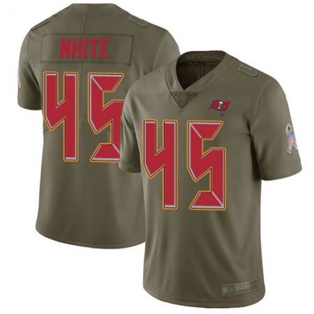 Nike Buccaneers #45 Devin White Olive Youth Stitched NFL Limited 2017 Salute to Service Jersey