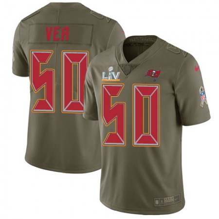 Nike Buccaneers #50 Vita Vea Olive Youth Super Bowl LV Bound Stitched NFL Limited 2017 Salute To Service Jersey