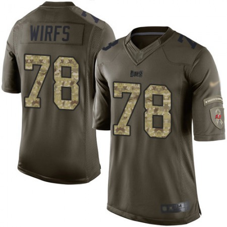 Nike Buccaneers #78 Tristan Wirfs Green Youth Stitched NFL Limited 2015 Salute To Service Jersey