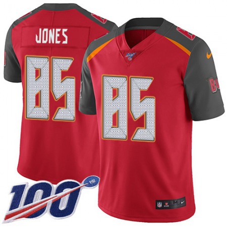 Nike Buccaneers #85 Julio Jones Red Team Color Youth Stitched NFL 100th Season Vapor Untouchable Limited Jersey
