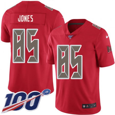 Nike Buccaneers #85 Julio Jones Red Youth Stitched NFL Limited Rush 100th Season Jersey