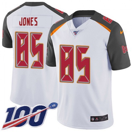 Nike Buccaneers #85 Julio Jones White Youth Stitched NFL 100th Season Vapor Untouchable Limited Jersey