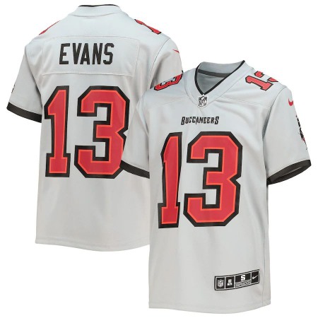 Tampa Bay Buccaneers #13 Mike Evans Nike Youth Gray Inverted Team Game Jersey
