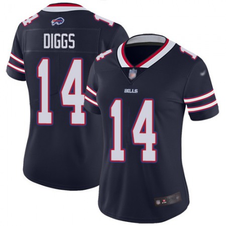 Nike Bills #14 Stefon Diggs Navy Women's Stitched NFL Limited Inverted Legend Jersey