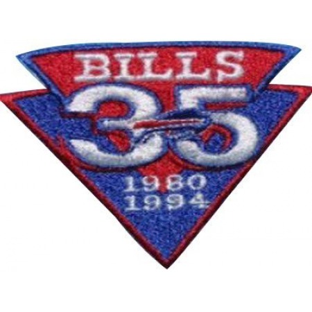 Stitched Buffalo Bills 35th Anniversary Jersey Patch