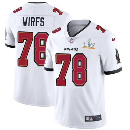 Tampa Bay Buccaneers #78 Tristan Wirfs Youth Super Bowl LV Bound Nike White Vapor Limited Jersey