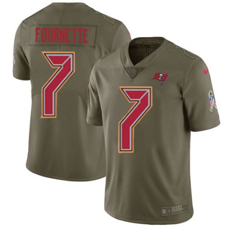 Tampa Bay Buccaneers #7 Leonard Fournette Olive Youth Stitched NFL Limited 2017 Salute To Service Jersey