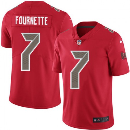 Tampa Bay Buccaneers #7 Leonard Fournette Red Youth Stitched NFL Limited Rush Jersey