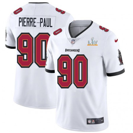 Tampa Bay Buccaneers #90 Jason Pierre-Paul Youth Super Bowl LV Bound Nike White Vapor Limited Jersey