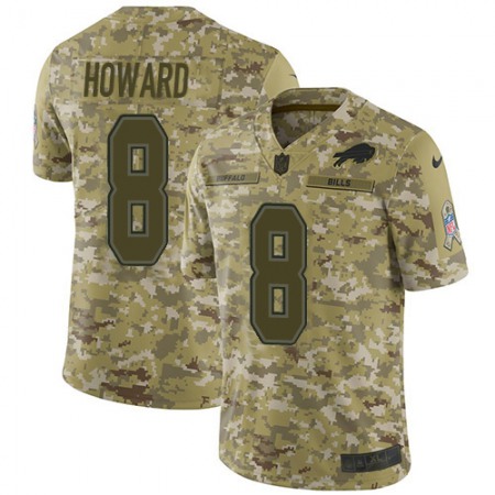Buffalo Bills #8 O. J. Howard Camo Youth Stitched NFL Limited 2018 Salute To Service Jersey
