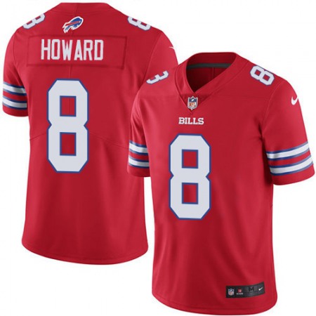 Buffalo Bills #8 O. J. Howard Red Youth Stitched NFL Limited Rush Jersey