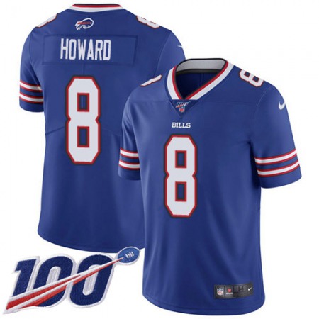 Buffalo Bills #8 O. J. Howard Royal Blue Team Color Youth Stitched NFL 100th Season Vapor Limited Jersey