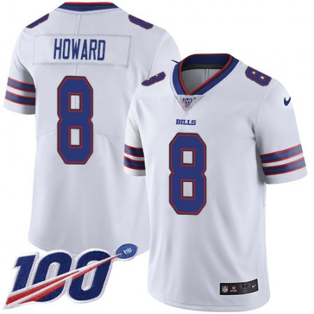 Buffalo Bills #8 O. J. Howard White Youth Stitched NFL 100th Season Vapor Limited Jersey