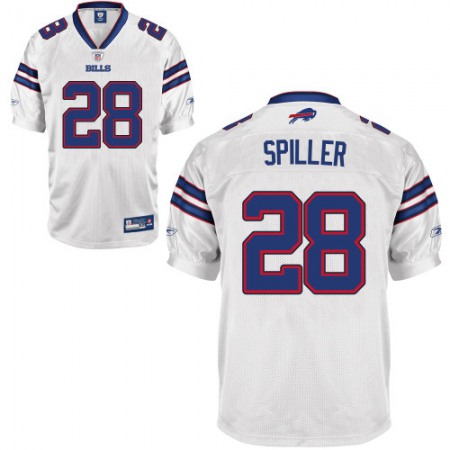 Bills #28 C.J. Spiller White 2011 New Style Stitched Youth NFL Jersey