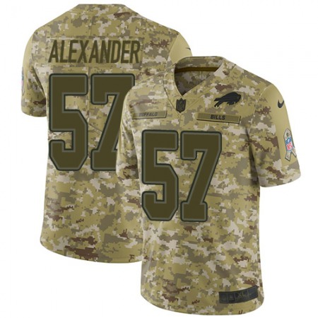 Nike Bills #57 Lorenzo Alexander Camo Youth Stitched NFL Limited 2018 Salute to Service Jersey