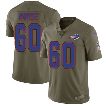 Nike Bills #60 Mitch Morse Olive Youth Stitched NFL Limited 2017 Salute to Service Jersey