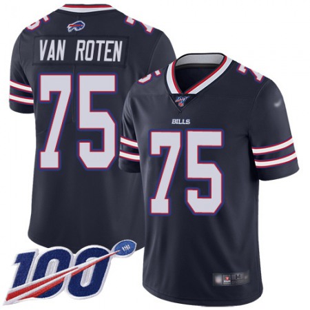 Nike Bills #75 Greg Van Roten Navy Youth Stitched NFL Limited Inverted Legend 100th Season Jersey