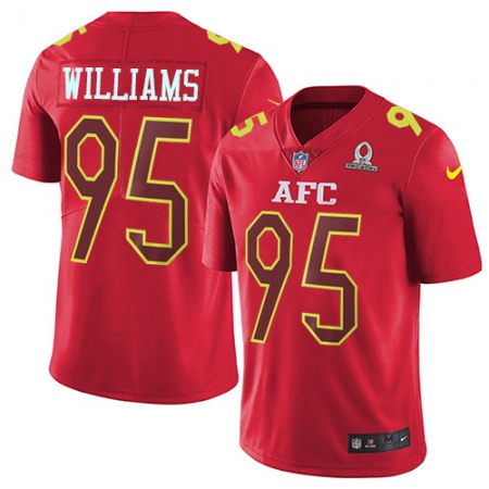 Nike Bills #95 Kyle Williams Red Youth Stitched NFL Limited AFC 2017 Pro Bowl Jersey