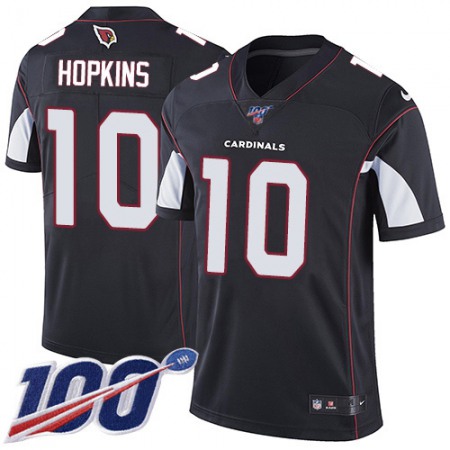 Nike Cardinals #10 DeAndre Hopkins Black Alternate Youth Stitched NFL 100th Season Vapor Untouchable Limited Jersey