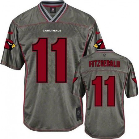 Nike Cardinals #11 Larry Fitzgerald Grey Youth Stitched NFL Elite Vapor Jersey