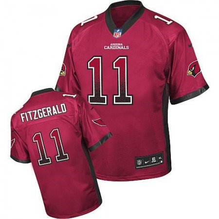 Nike Cardinals #11 Larry Fitzgerald Red Team Color Youth Stitched NFL Elite Drift Fashion Jersey