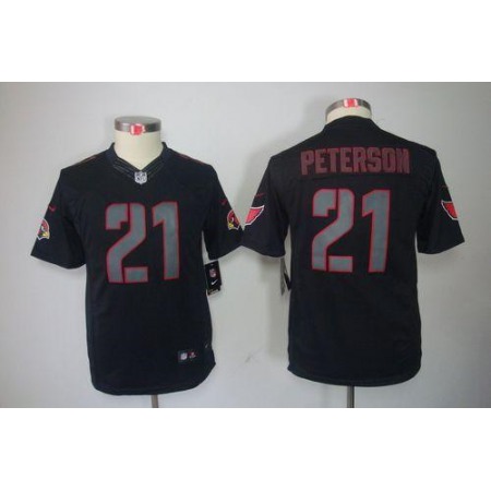 Nike Cardinals #21 Patrick Peterson Black Impact Youth Stitched NFL Limited Jersey
