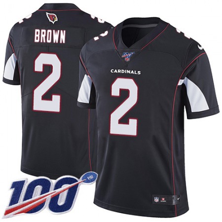 Nike Cardinals #2 Marquise Brown Black Alternate Youth Stitched NFL 100th Season Vapor Untouchable Limited Jersey