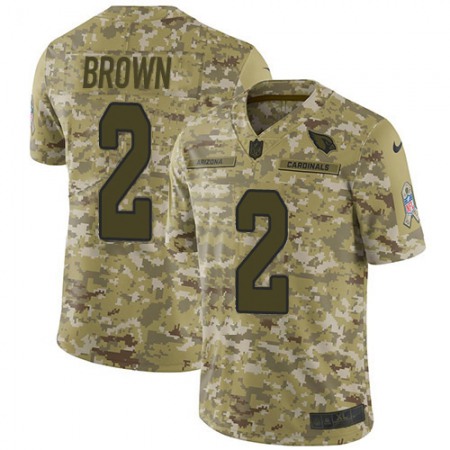 Nike Cardinals #2 Marquise Brown Camo Youth Stitched NFL Limited 2018 Salute To Service Jersey