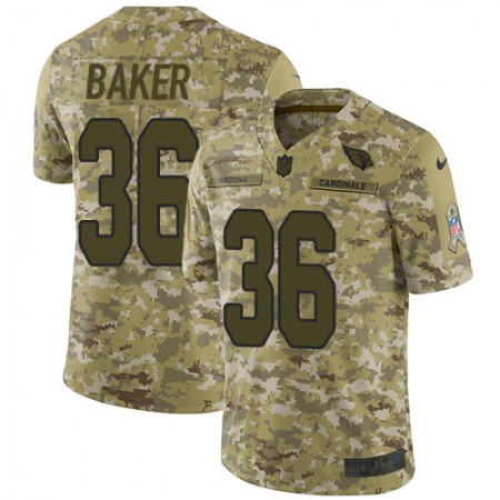Nike Cardinals #36 Budda Baker Camo Youth Stitched NFL Limited 2018 Salute to Service Jersey