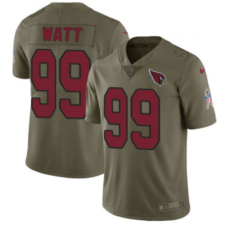 Nike Cardinals #99 J.J. Watt Olive Youth Stitched NFL Limited 2017 Salute To Service Jersey