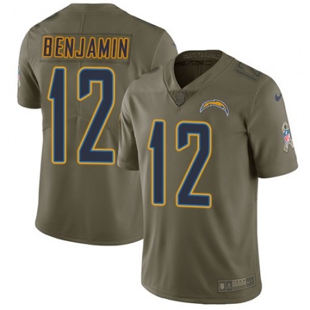 Nike Chargers #12 Travis Benjamin Olive Youth Stitched NFL Limited 2017 Salute to Service Jersey