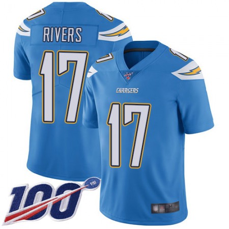 Nike Chargers #17 Philip Rivers Electric Blue Alternate Youth Stitched NFL 100th Season Vapor Limited Jersey