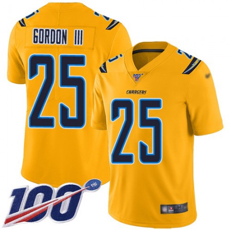 Nike Chargers #25 Melvin Gordon III Gold Youth Stitched NFL Limited Inverted Legend 100th Season Jersey