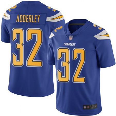 Nike Chargers #32 Nasir Adderley Electric Blue Youth Stitched NFL Limited Rush Jersey