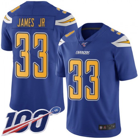 Nike Chargers #33 Derwin James Jr Electric Blue Youth Stitched NFL Limited Rush 100th Season Jersey