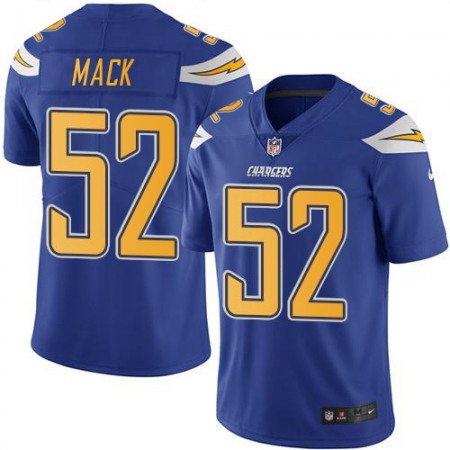 Nike Chargers #52 Khalil Mack Electric Blue Youth Stitched NFL Limited Rush Jersey