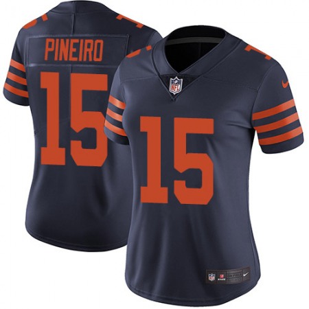 Nike Bears #15 Eddy Pineiro Navy Blue Alternate Women's Stitched NFL Vapor Untouchable Limited Jersey