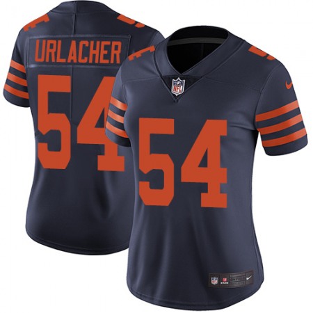 Nike Bears #54 Brian Urlacher Navy Blue Alternate Women's Stitched NFL Vapor Untouchable Limited Jersey