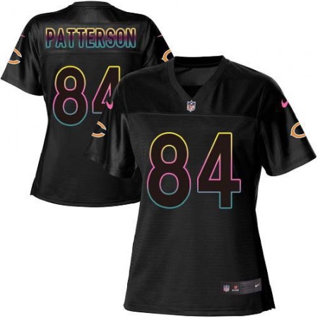 Nike Bears #84 Cordarrelle Patterson Black Women's NFL Fashion Game Jersey