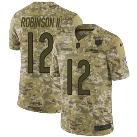 Nike Bears #12 Allen Robinson II Camo Youth Stitched NFL Limited 2018 Salute to Service Jersey
