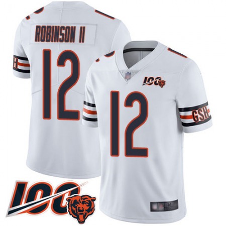 Nike Bears #12 Allen Robinson II White Youth Stitched NFL 100th Season Vapor Limited Jersey