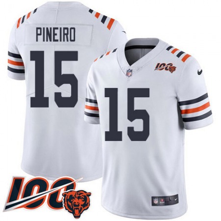 Nike Bears #15 Eddy Pineiro White Alternate Youth Stitched NFL Vapor Untouchable Limited 100th Season Jersey
