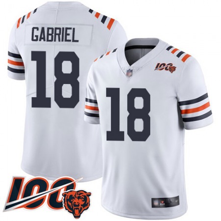 Nike Bears #18 Taylor Gabriel White Alternate Youth Stitched NFL Vapor Untouchable Limited 100th Season Jersey